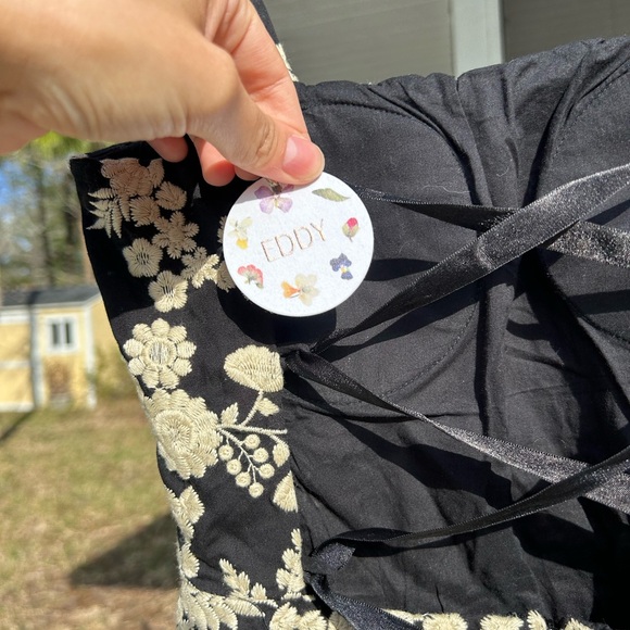 EDDY DORIS EMBROIDERED FRINGE MINI DRESS - Picture 15 of 16